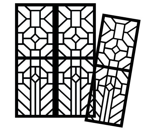 Stained glass window Templates for school art and craft