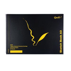 Quill Sketch Book PP Short Bound A3