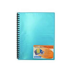 Bantex Refillable Cool Frost Display Book A4 Blue