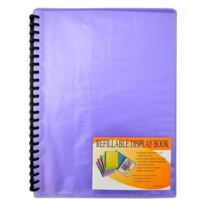 Bantex Refillable Cool Frost Display Book A4 Purple