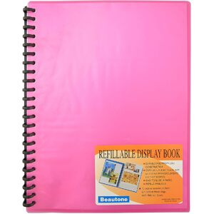 Bantex Refillable Cool Frost Display Book A4 Red
