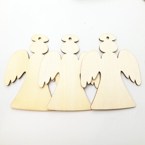 Speedy Wooden Christmas Shapes - Angels