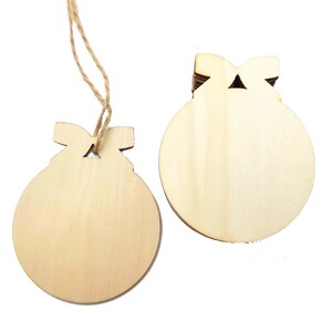 Speedy Wooden Christmas Shapes - Baubles