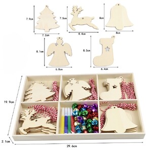 Speedy Wooden Christmas Shapes - Design 1