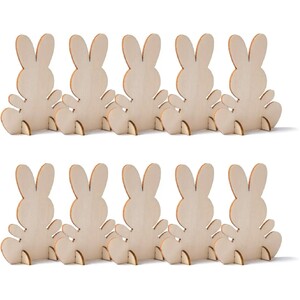 Speedy Wooden Standing Rabbits