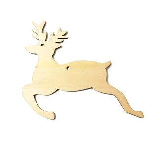 Speedy Wooden Christmas Shapes - Reindeers