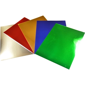 Rainbow Metallic Foil Board Assorted Colours 20sheets