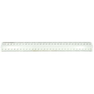 Osmer Clear Plastic Ruler - Finger Grip