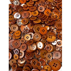 Speedy Plastic Buttons - Coffee