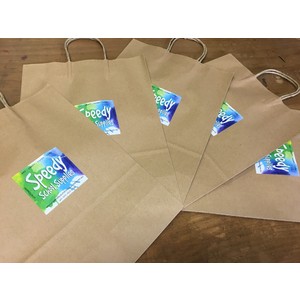 Kraft Paper Bag with Handle Large