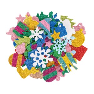 Zart Adhesive Foam Christmas Glitter Shapes