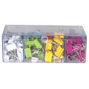 Esselte Fold Back Clips Assorted Colours