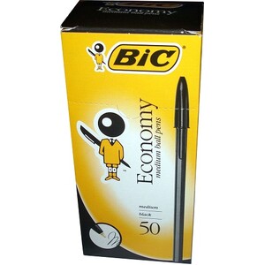 Bic Economy Medium Pen Black 50's