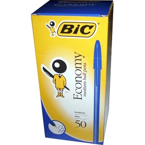 Bic Economy Medium Pen Blue 50's