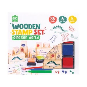 EC Wooden Stamp Set - Dinosaur World