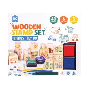 EC Wooden Stamp Set - "Things That Go"