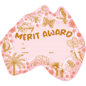 Australian Teaching Aids Merit Certificates - Wonderlands Land Map