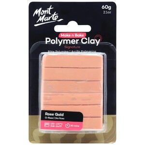 Mont Marte Signature Make n Bake Polymer Clay 60g - Rose Gold