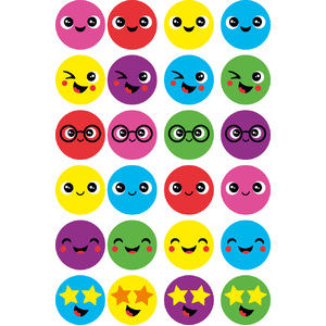 ATA Merit Stickers - Multi Smiles