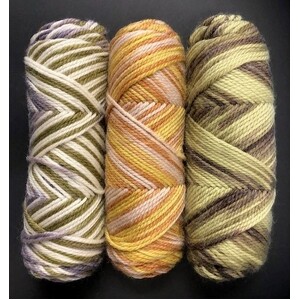 Acrylic Wool Rainbow pkt of 3 