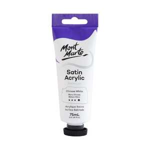 Mont Marte Premium Satin Acrylic Paint - Chinese White