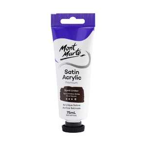 Mont Marte Premium Satin Acrylic Paint - Burnt Umber