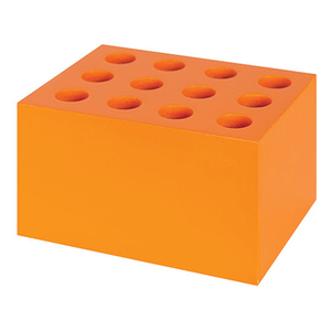 ColourSorts Classroom Organisers by Zart: Scissor & Brush Storage Block Orange