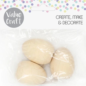 Value Craft Wooden DIY Easter Eggs