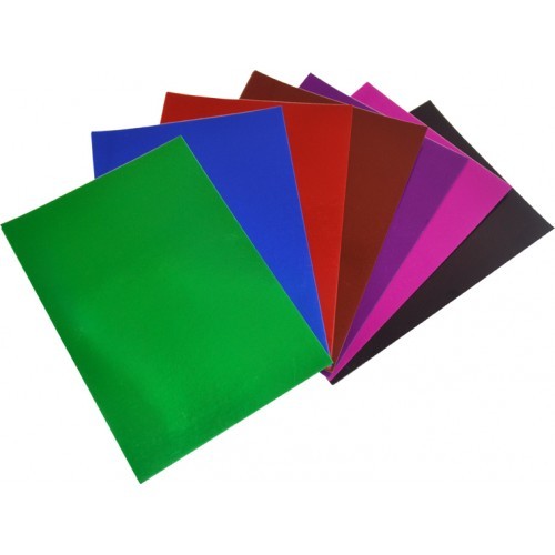 Rainbow Metallic Foil Board Assorted Colours 50sheets