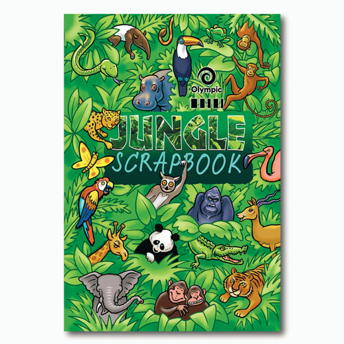 Olympic Scrapbook/Project Book  - Jungle