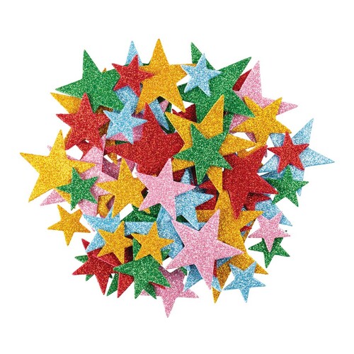 Zart Adhesive Foam Shapes - Glitter Stars