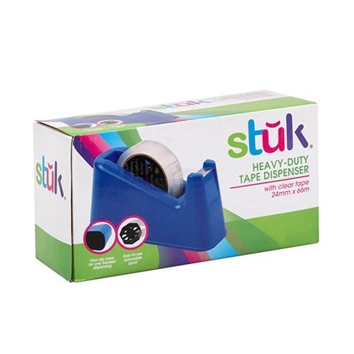 Stuk Large Heavy Duty Sticky Tape Dispenser - Dark Blue