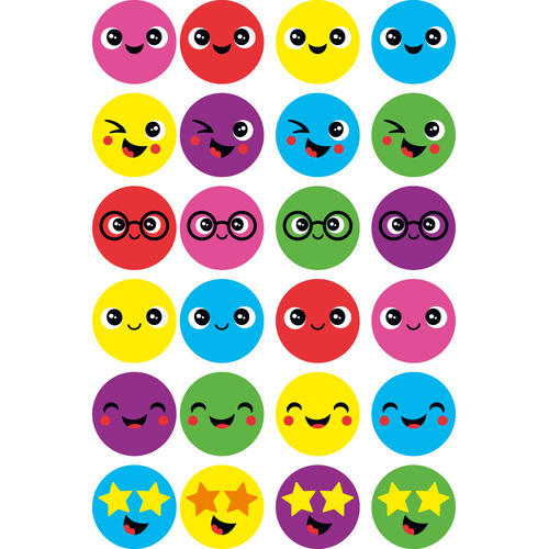 ATA Merit Stickers - Multi Smiles