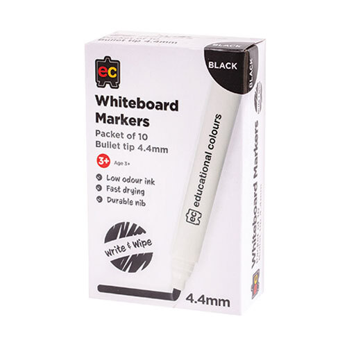 EC Whiteboard Markers Black - Thick Point